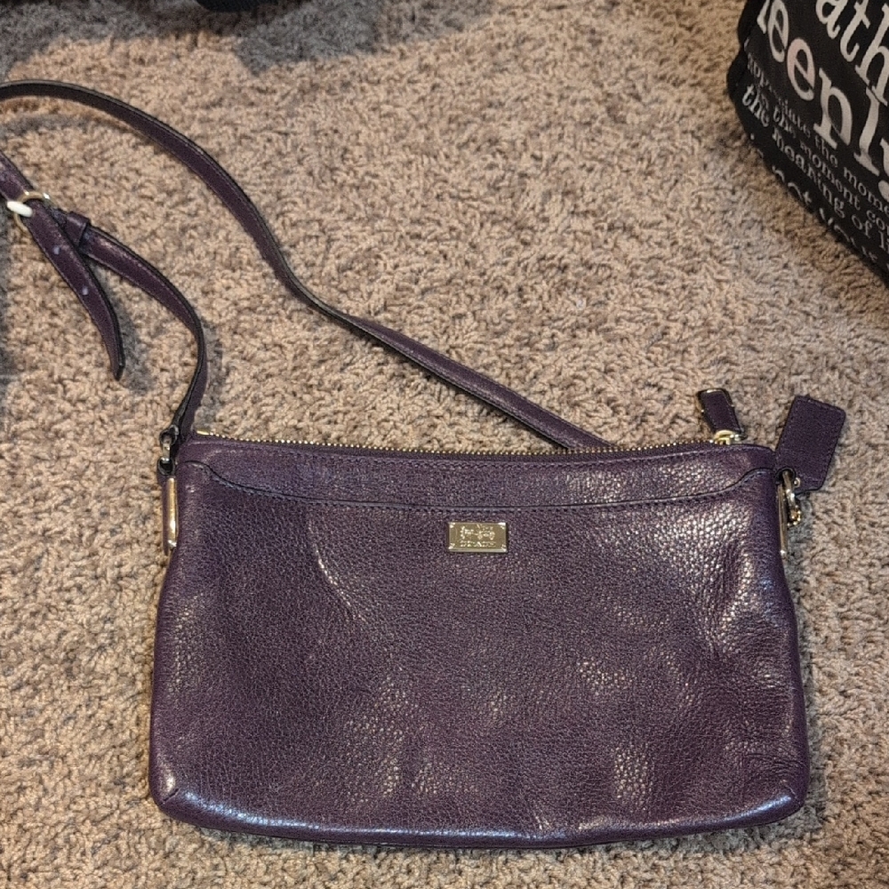 Coach Deep Purple Crossbody Bag